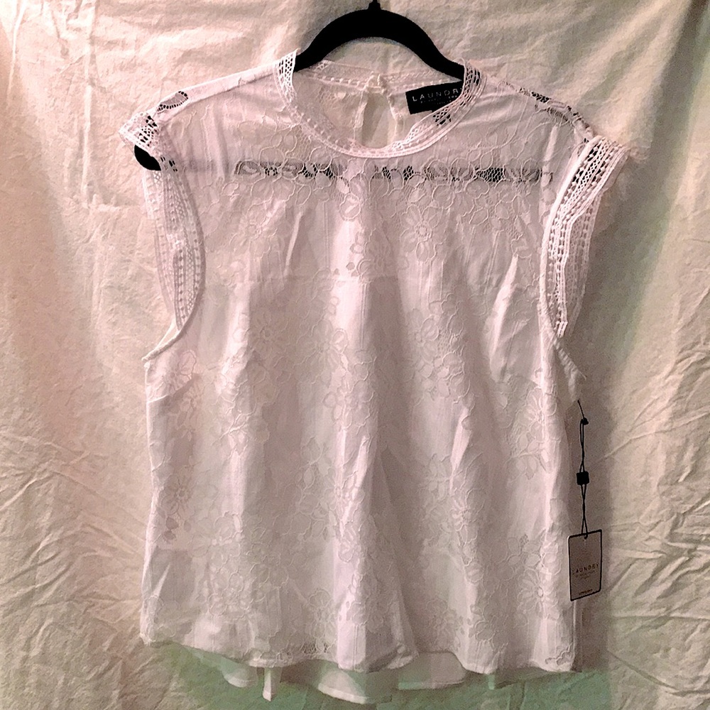 Laundry by Shelli Segal white blouse